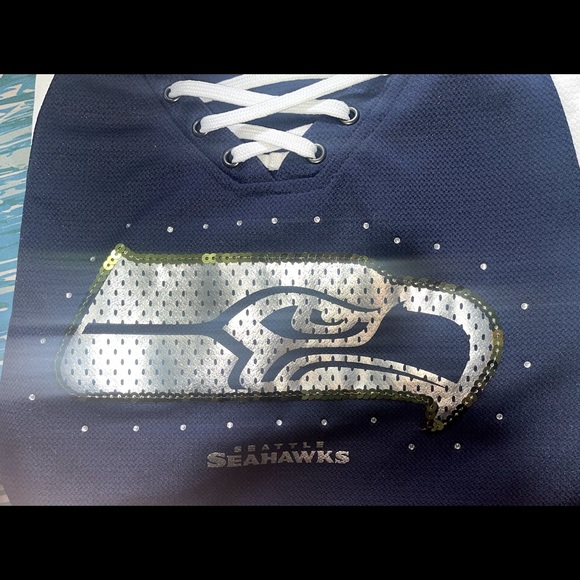 Seattle Seahawks NFL sequin football jersey - Picture 4 of 4